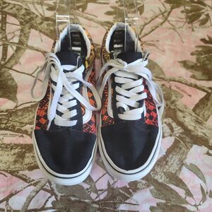 Vans Off The Wall Old Skool Low Top Shoes Lace Up Mens Size 5/Womens 6 1/2